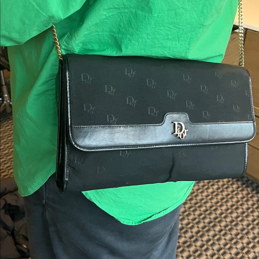 Dior Vintage Black Crossbody Bag